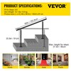 VEVOR Outdoor Stair Railing Kit, 5 FT Handrails 0-5 Steps,