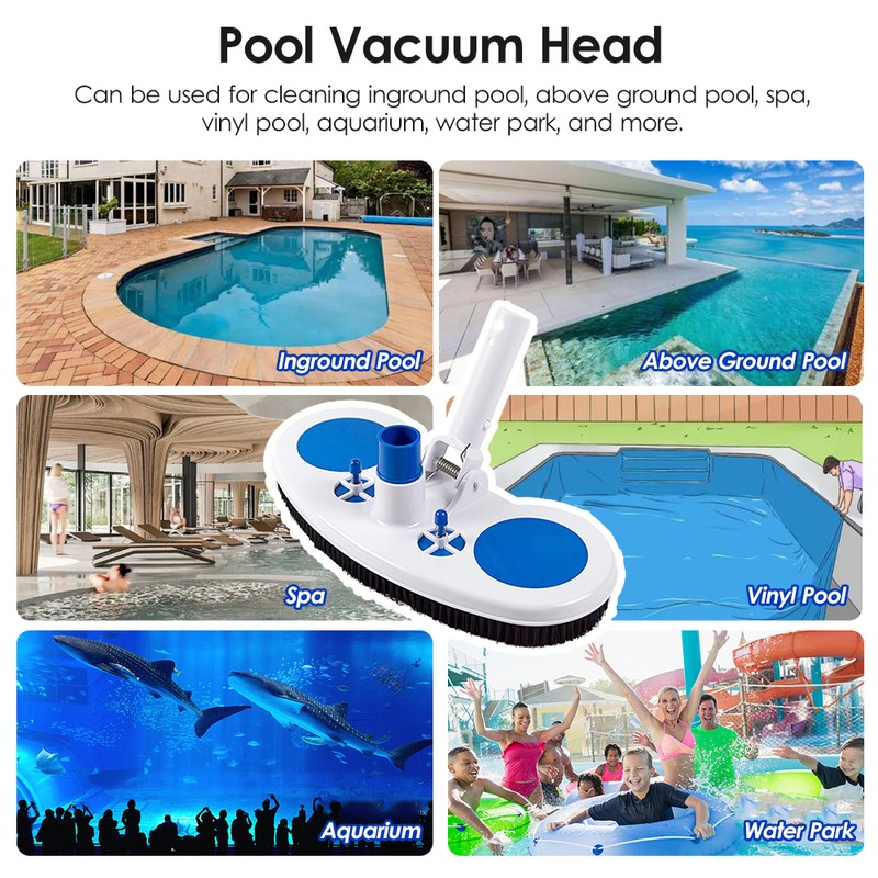 13.5-Inch Pool Vacuum Head Inground Above Ground Vinyl Pool Vacuum