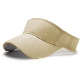 Sports Sun Visor Cotton Cap Tennis Golf Adjustable Headband (Khaki)