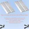Wood Chipper Blades with Screws, Alloy Steel Shredder Knives, 4-Pack