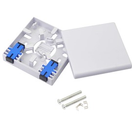 GELRHONR Fiber Optic Box, Junction Box, Double Connection, SC Type, Fiber Optic Box, ABS Plastic, Waterproof, Dustproof
