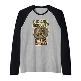 Rock Hound Geology Fossil Hunter Mineral Collector Gift Raglan Baseball Tee