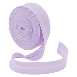 BENECREAT 10m Single Fold Bias Tape, 18mm Lilac Quilting Ribbon Trim, Hemming Tape for Apron, Coat, Crafts, Sewing Supplies, Garment Accessories