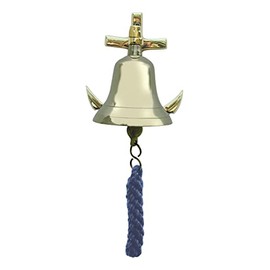 Bell with Anchor Brass - Perfect for the Maritime Decoration