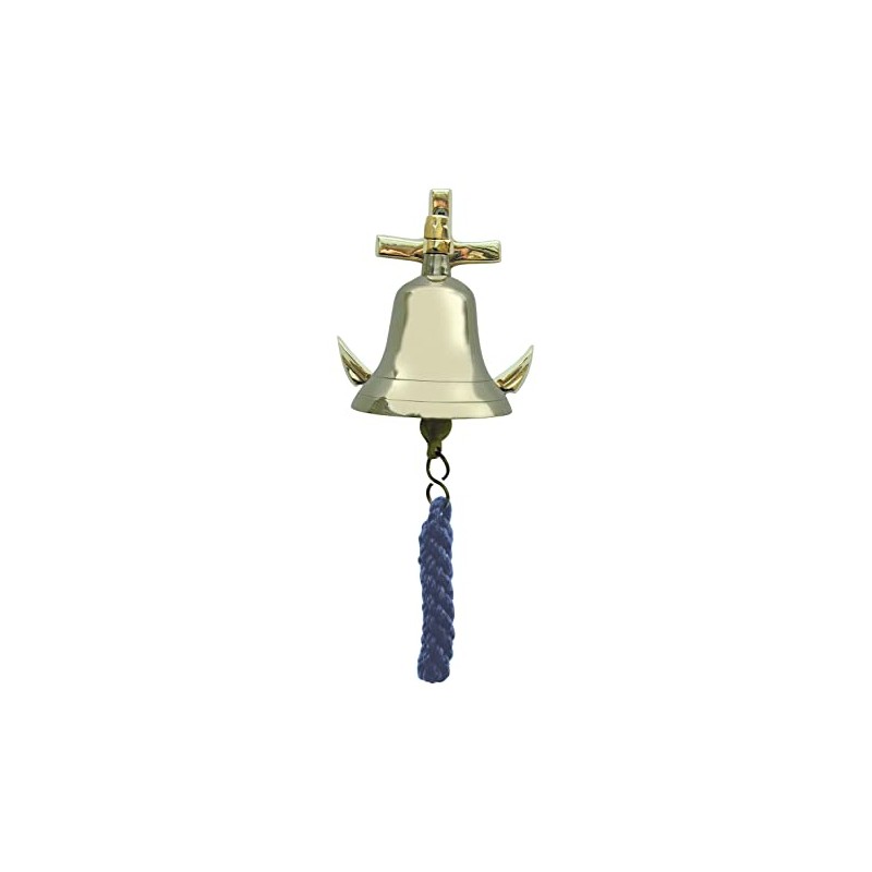 Bell with Anchor Brass - Perfect for the Maritime Decoration