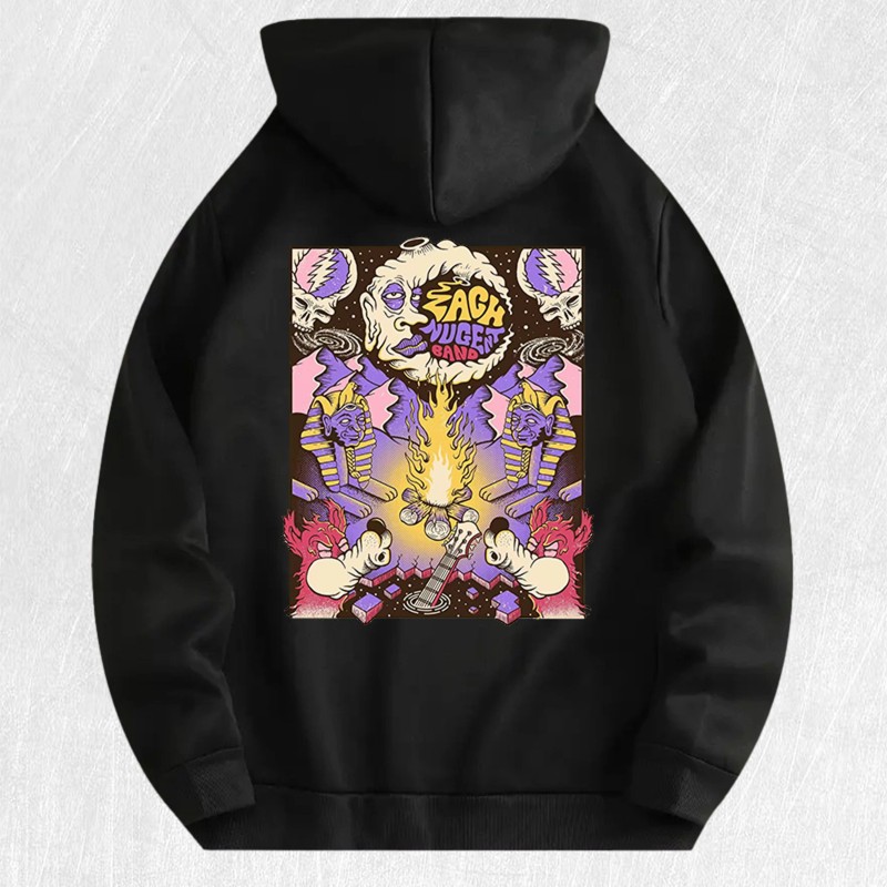 Psychedelic Rock Band Hoodie 100% Cotton US Warehouse 7 ColorsColor: