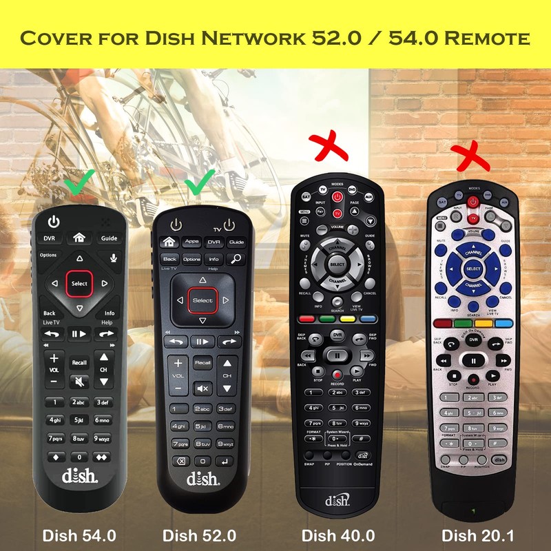 3 Pack Remote Cover for Dish Network Remote Control 52.0/54.0,