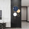 Blue And Gold Wall Clocks W/Hook 30" Large Wall Clock