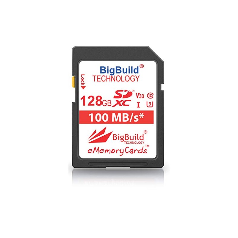 eMemoryCards 128GB UHS-I U3 100MB/s Memory Card Compatible with Panasonic
