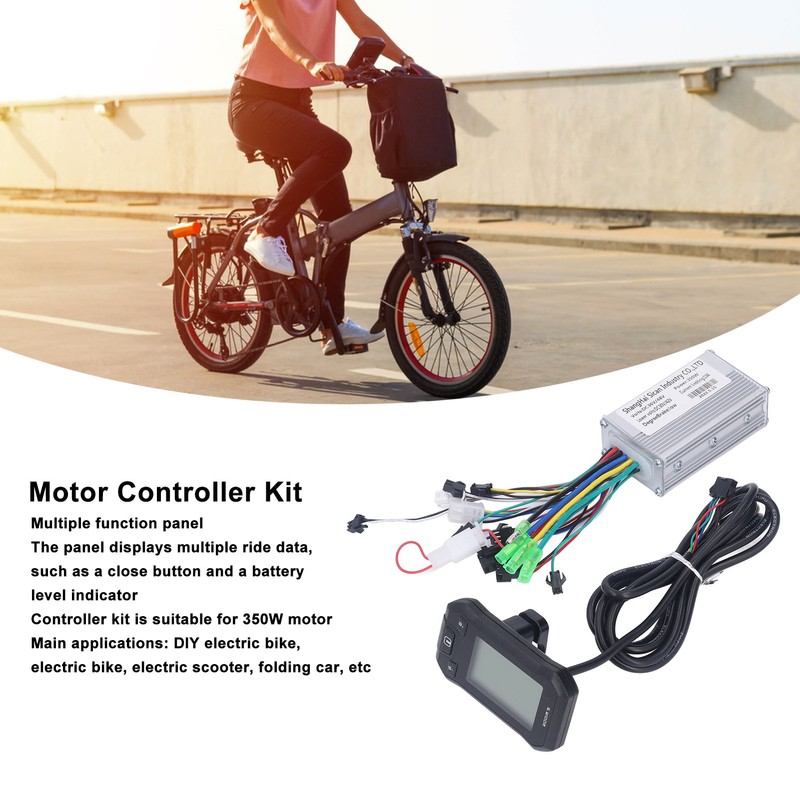 36V 48V 350W Motor Controller LCD Display Panel Electric Brushless