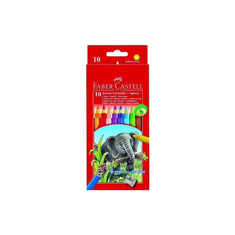 Faber-Castell Jumbo 10pieza (s) laápiz: - Colour Pen (10 Pieces)