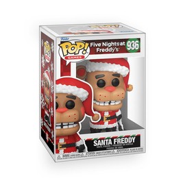 Epic Collectibles Pop Five Nights at Freddy's (FNAF) - Santa Freddy Fazbear Holiday Edition Collectibles Vinyl Figure Bundle with Compatible Funko Box Protector