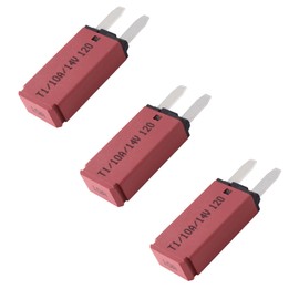 HiSport Mini ATM Auto Reset Circuit Breaker Fuse E71 for Automotive Marine RV Car Truck Audio Battery Protection T1 Automatic Reset 10A 3 Pack