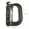 Topbuti 18 pcs Multipurpose Grimlock D-Ring Locking Molle Clips Hanging