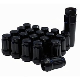 Ebbnflow Lug Nut Spline Drive Kit, 14x1.5 Thread Size, Black, 20 Pcs