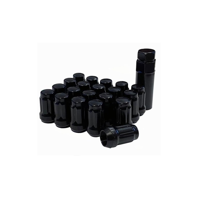 Ebbnflow Lug Nut Spline Drive Kit, 14x1.5 Thread Size, Black,