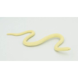 Unbranded Albino Texas Rat Snake, Rubber Reptile, Realistic Toy Model, 5 1/2" F2039 B39