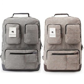 Student backpack square bag travel casual casual bag laptop backpack men's popular Men's Backpack Gray
