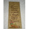 Unbranded PRIMITIVE IF I HAD A FLOWER / SMILE LAMINATED BOOKMARK CL10-24