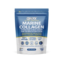 ONYX INGREDIENTS 101 Onyx Marine Collagen Powder 150g (Type I & III) | Wild-Caught Arctic Cod | Collagen Supplements for Women & Men | Skin, Hair, Muscles, Joints, Bones & Gut Health