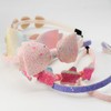 Girls' Glitter Hair Headbands Set, 6 Pieces, Hearts and Stars
