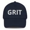 GRIT Hat (Embroidered Dad Cap) Dan Campbell Grit Hat Navy