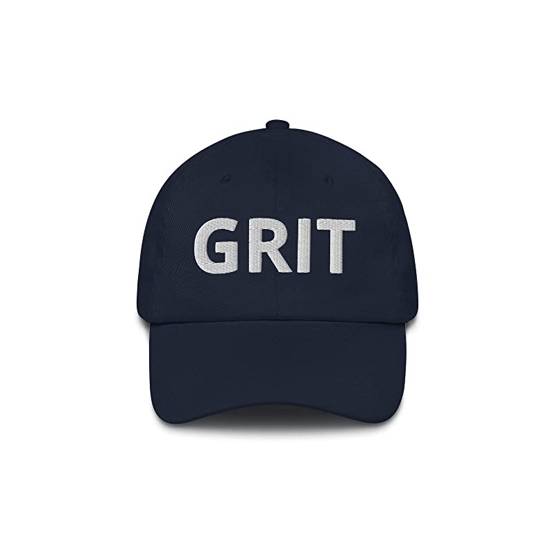 GRIT Hat (Embroidered Dad Cap) Dan Campbell Grit Hat Navy