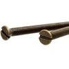 10 x M3.5 Antique Brass 50mm Long Screws - Flat