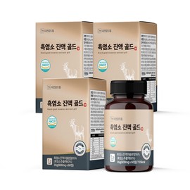 The Health Dream Korean Native High-Content Black Goat Extract Health Pill Gold 60 Tablets 3 Boxes Easily removes the fishy black goat extract that is difficult to swallow / 더건강드림 국내산 토종 고함량 흑염소진액 건강환 골드 60정 3박스 먹기힘든 비릿한 흑염소진액을 간편하게