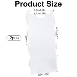 Sinbana 2 Pack Clear Couch & Bed Stopper, 23x10cm/9.1x3.94in Universal Acrylic Headboard Spacer Furniture Pads Stoppers for Sofa Protection, Prevents Fire Risks, Easy Outlet Access, Wall Protector