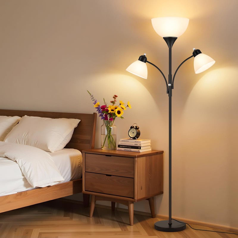 Coucrek Torchiere Floor Lamps for Living Room,72" Dimmable Lamp with