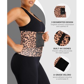 SHAPELLX Plus Size Waist Trainer for Women Workout Waisted Trainers Shaping Girdles for Waist and Abdomen Waist Trimmer