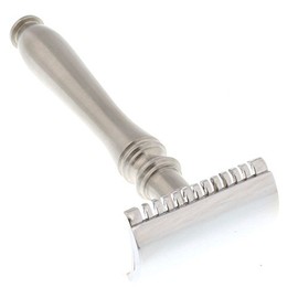 West Coast Shaving Classic Collection Double Edge Safety Razor 77S, Stainless Steel Open Comb Head