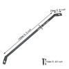 ITROLLE 4PCS Black Reinforced Legs Bracket Mounting Iron Plate Support