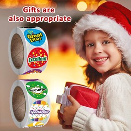 1000 PCS Reward Stickers for Teachers, School Stickers for Kids in 16 Designs, Motivational Stickers Teacher Supplies Training Stickers for Children Student Classroom