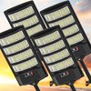 Solar Street Lights Outdoor Waterproof ,25000LM 320°Wide Angle Flood light,