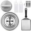 HULISEN Smashed Burger Kit, Burger Press, 12 Inch Basting Cover,