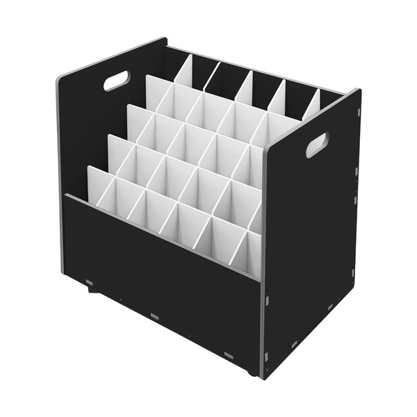 KOLHGNSE 30 Slots Mobile File Storage Rack, Rolling File Organizer