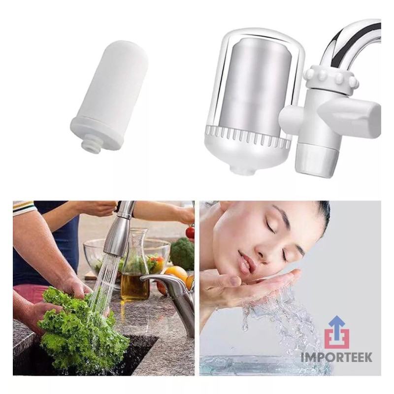 Importeek Filtro Purificador Agua Potable Grifo Llave Domestico Cocina