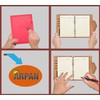Arpan A5 Executive Personal Organiser Ruled Notebook Padded Leather Cover