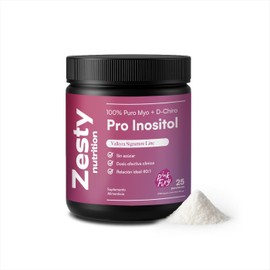 Zesty Nutrition Pro Inositol 100 g – Myo + D-Chiro 40:1 – Suplemento mujer para PCOS, acné hormonal, ovulación y ciclos irregulares – Pink Fury – Hecho en México