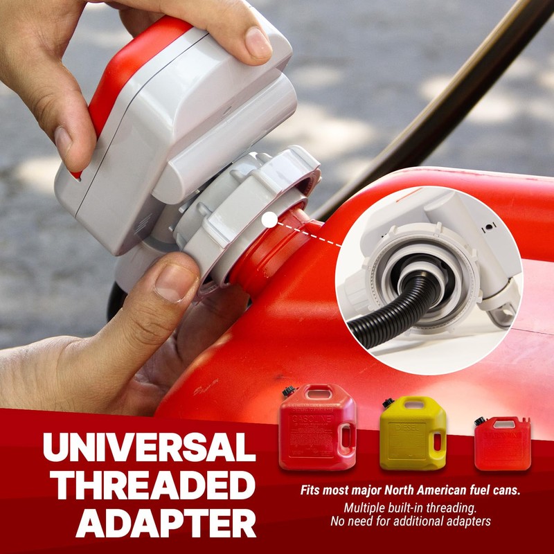 TERA PUMP Battery Powered Fuel Transfer Pump with On/Off Power