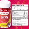 Iron Supplement for Kids and Adults - Iron Bisglycinate Gummies