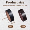 4 Pack Belt Loop Keepers, Leather Loop Keeper Accessories Belts