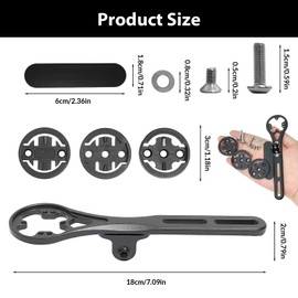 Bicycle Mount for Garmin Edge, Extended Out Front Mount, Road Bike (Aluminium Alloy) Handlebar Mount for Garmin Edge 25 130 200 500 510 520 800 810