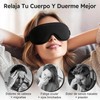 Kit de Sueño Profundo, Antifaz para Dormir 3D 100% Oscuridad