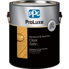 PPG ProLuxe Maintenance R.E. Wood Finish, 1 Gallon, 003 Clear Satin