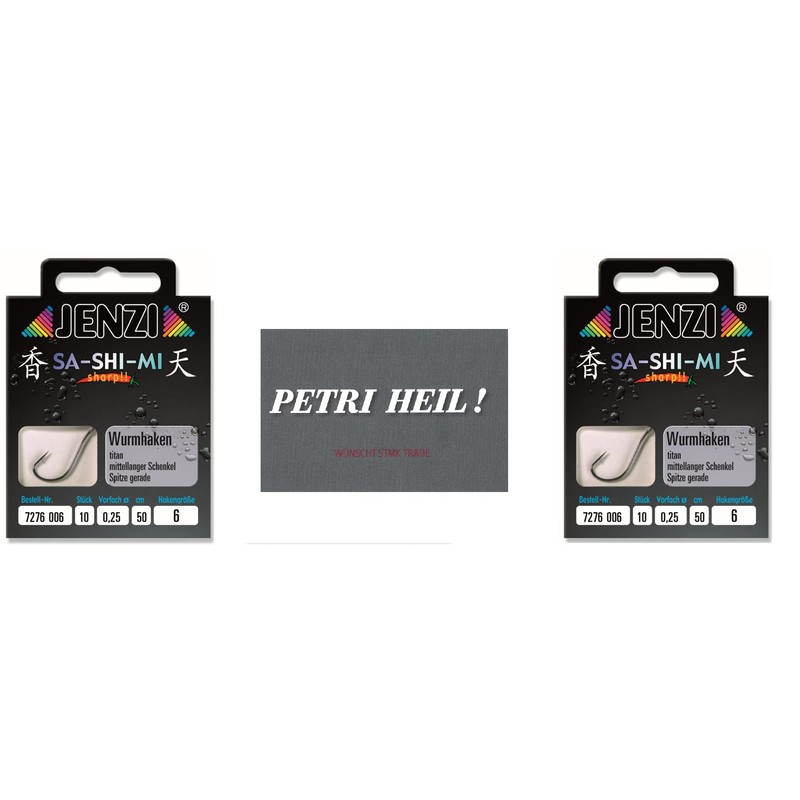 Set # 2 Packs (20 Pieces) Worm Hooks by Jenzi