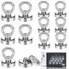 Wukong 12 Pack Magnet Hook,19kg Pulling Force Powerful Round Neodymium