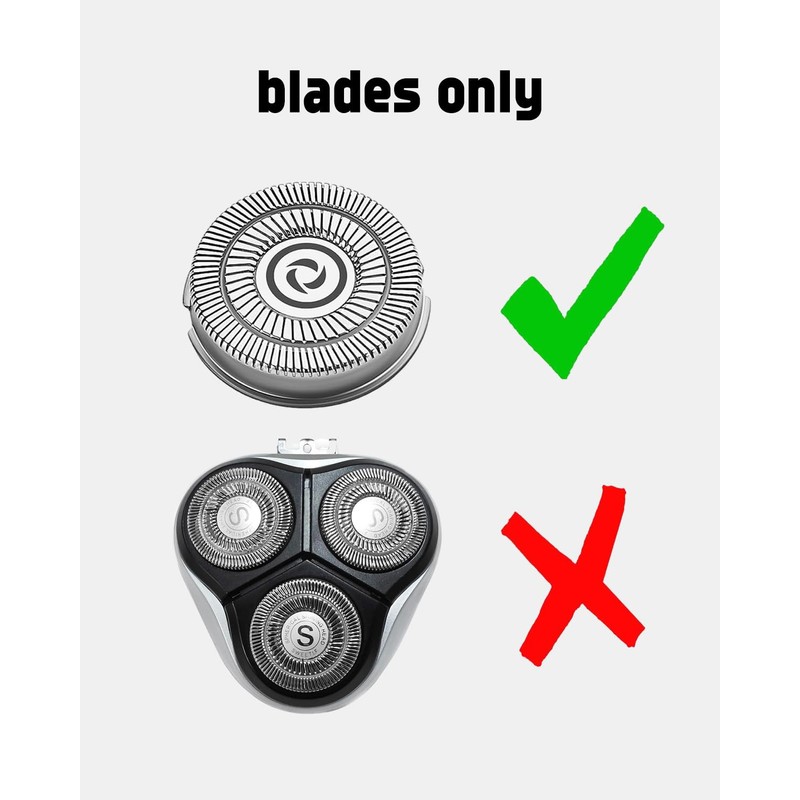 3PCS Sweetlf Replacement Blades for SweetLF Electric Razor for Men,